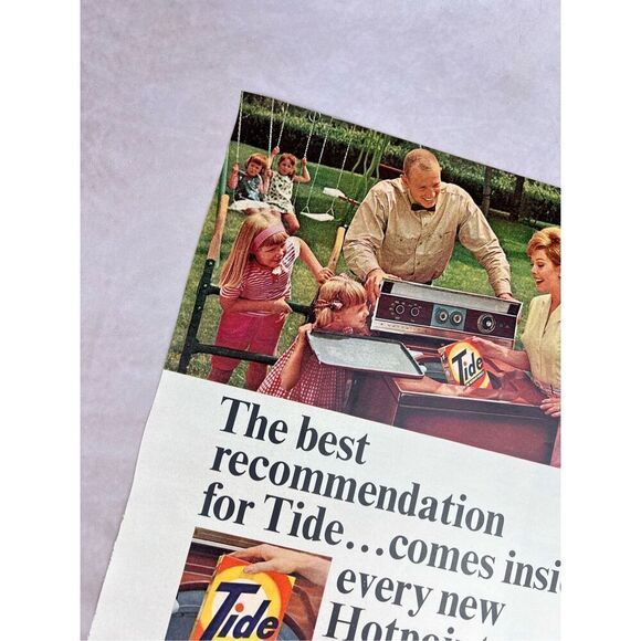 Vintage 1965 Tide Laundry Soap Detergent Print Ad Mod MCM - Picture 5 of 6